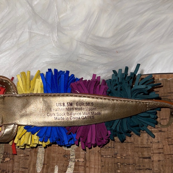 Sam Edelman Multicolor Pom-Pom Sandals - Picture 5 of 5